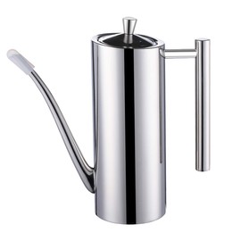 Sumerflos Olive Oil Dispenser Bottle Stainless Steel, 700ml/24oz Drip-Free Pouring Oil Pot, Large Oil Storage Container for Salad and Kitchen Cooking