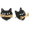 Betsey Johnson Pave Cat Stud Earring