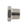 High-pressure sealing plug with external hexagonal NPT 1/8 inch, galvanised