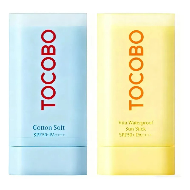 2pc Tocobo Vita Spf50+ Protector Solar (amarillo + Azul)