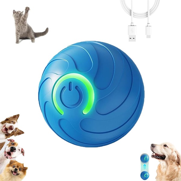 ugdurwp Smart Jumping Ball for Dogs,Vibrating Dog Ball,Automatic Rolling,Interactive Dog
