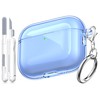 MHYALUDO Compatible with AirPods Pro 3 Clear Case 2025, Military-Grade