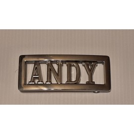 Handmade ANDY Name Belt Buckle -Put your name or word on Buckle