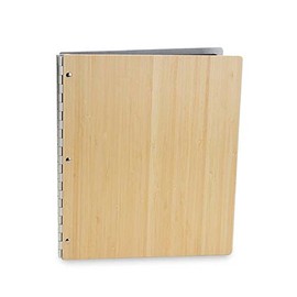 Pina Zangaro Bamboo Natural Screwpost Binder, 8.5x11 Portrait Orientation (34611)