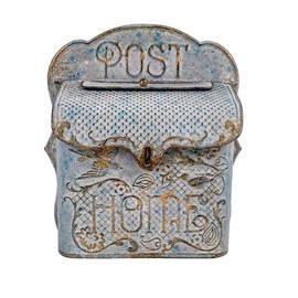 All Chic Post Box Mailbox Wall Mount Post Boxes for Outside Metal Weathered Distressed Chic Vintage Mail Post Box Wall