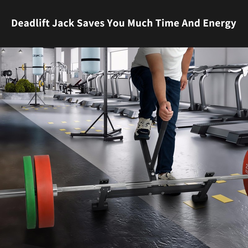 Heavy Duty Deadlift Barbell Jack: Weight Lifting Olympic Barbell Changing