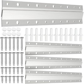 French Cleat Picture Hanger 10inch,Wall Mounting Brackets Cleat Picture Hanger Kit ,Z Bar Clips for Hanger Supports,Z Bracket Picture Hangers Kit for Pictures,Mirrors,and Art (4 Pairs)