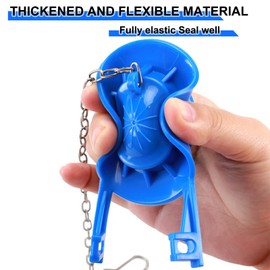 Heartfeltyire Toilet Flapper Replacement Kit 2 Inch Universal Toilet Tank Flusher Parts Inside Stopper Valve Flappe High Performance Rubber Seal Flapper Compatible for American Standard with Chain