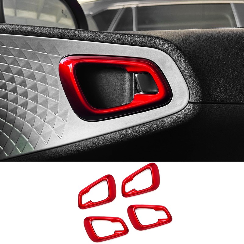 JUIVEEL Inner Door Handle Bowl Cover Trim Interior,Inner Door Handle