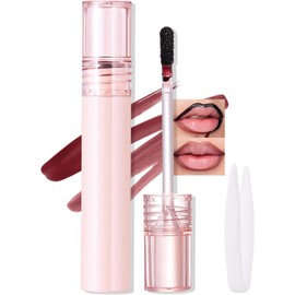 Erinde Delineador de Labios Peel off, Pintalabios Mate Resistente al Agua Tinte Labial Peel off de Larga Duración, Delineador de Labios Altamente Pigmentado para Mujer, #02