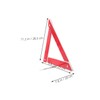 Gatuida 2pcs High Visibility Reflective Triangles for Roadside Safety Emergency