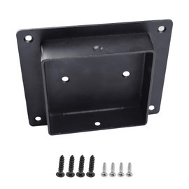 Zadery Post Mount Adapter for 3.5x3.5 Post,Used to Install Mailbox,Birdhouse,Bird Feeder,Decorative Sign,Iron,Mounting Screws Included (Black)