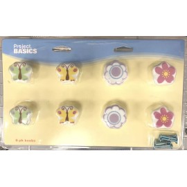 Liberty 085-03-3466 Bohemian Bloom Resin Cabinet Drawer Knob 8 Pack