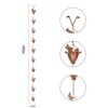 Topadorn 8.7 FT Rain Chain Iron Butterfly Gutter Chains with