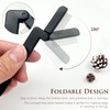 Portable Folding Eyelash Comb Set of 2 – Black, Compact