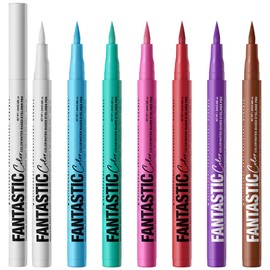 Matte Liquid Eyeliner, 7 Pieces, Highly Pigmented Colourful Waterproof Eyeliner Pen, Long-Lasting and Smudge-Proof, Evenly Dyed, Easy to Use Liquid Eyeliner, Beginner-Friendly