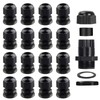 16 Sets PG7 Waterproof Nylon Cable Glands, Cable Gland, Plastic