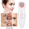 Ultrasonic Handheld Red Blue Light Vibration Anti Aging Facial Soothing