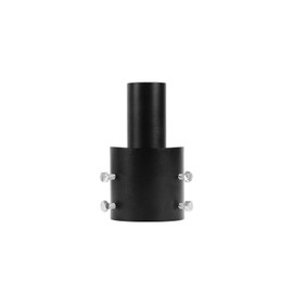Heavy-Duty 4 Inch Round Pole Slip Fitter Adapter – Universal Metal Mounting Bracket for LED Parking Lot Lights, Shoebox Lighting, Street Lights – Weather-Resistant Black Outdoor Design