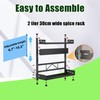 Spice Organization for Cabinet | 2 Tier Standing Height-Adjustable Spice