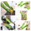 Bamllum 3 Pairs of Rubber Dishwashing Gloves for Kitchen and