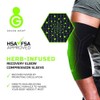 Green Drop Herb-Infused Compression Sleeve for Elbow & Calf Support
