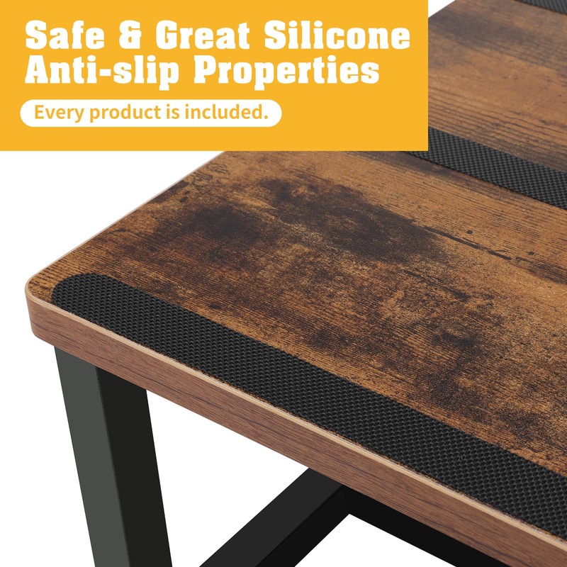 Wooden Step Stools for Non-Slip Rubber Feet, Heavy Duty Stepping