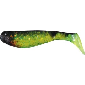 Relax Kopyto 3L Classic 3 Inch Rubber Fish 8 cm Colour Green Glitter Black (S067) Set of 10