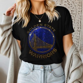 Golden State Warriors Rhinestone T-shirt - S