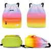 Waterproof Drawstring Backpack Gym Sports Bag Sackpack Water-Resistant String Beach