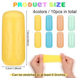 Tyqour 8Pcs Silicone Bottle Covers for Traveling Portable Leak Proof Travel Bottle Covers Elastic Silicone Covers for Travel Toiletries Essentials for Women Men, Fits Various Travel Size Bottles