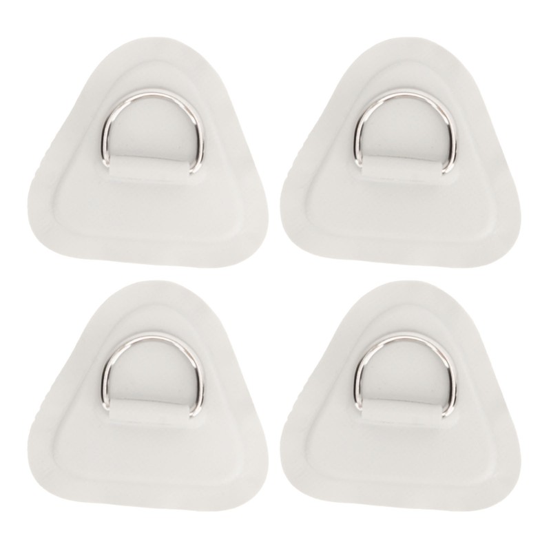 4 Pcs D Ring Patch Stainless Steel D Ring Pad