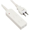 00-6961 Safety Tap with Lightning Guard and Shutter (3 Holes/1m/White)