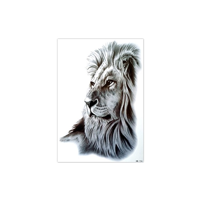 EROSPA® Temporary Tattoo Sheet - Sticker Lion Head - 21