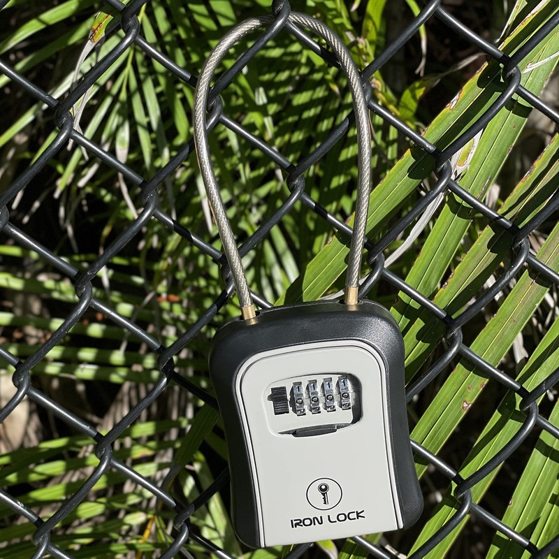 Iron Lock® - Key Lock Box Portable and Wall Mounted