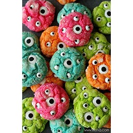 Candy Molds N More Edible Royal Icing Candy Eyes Cookie Decorations 7-16th inches, Quantity 84