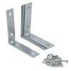 63.5mm (2.5in) Corner Brace Bracket Set L Shaped Mending Reinforcing