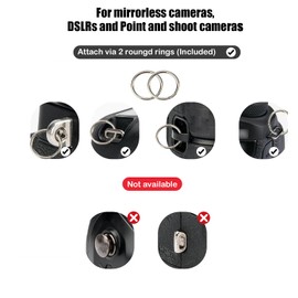 Clysuply - Correa de cámara para cámara réflex digital Correa universal ajustable para cuello y hombro tejida a mano, regalo para fotógrafos, Crema, Large