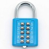 MIONI 10 Digit Push Button Combination Padlock, 5 Digit Locking