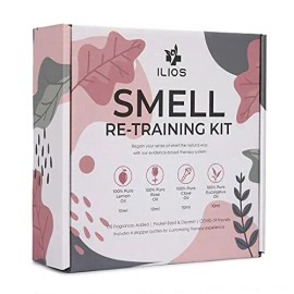 Ilios Olfactory Smell Training Kit, 4 Natural Essential Oils