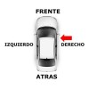 01-07 Ford Ikon Manija Exterior Delantera Derecha Corrugada Negro Delantera