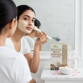 Herbs Botanica Multani Mitti Powder/Fuller's Earth Clay Powder Fine Face & Body Pack Powder for DIY Skincare, Masks, and Natural Cleansing 8 oz Resealable Pack