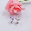 FLOGWE 2~4PCS 16G 316L Pushin Lip Rings Butterfly and Bee