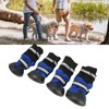 4Pcs Dog Boots Waterproof Pet Booties Reflective Breathable Wearproof High