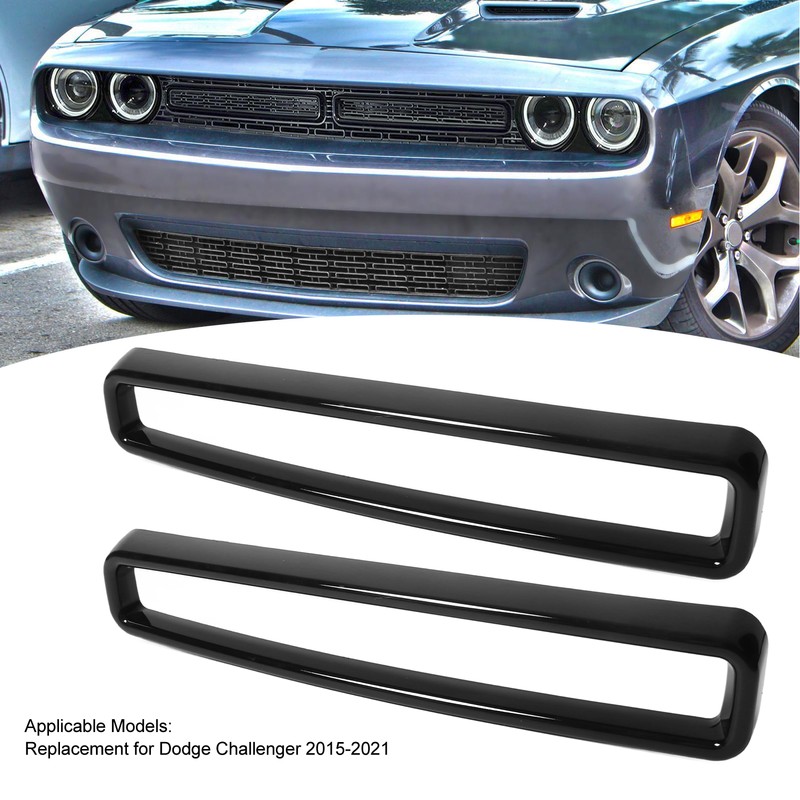 Car Front Grille Trim Bright Black UV Protection Coating Replacement