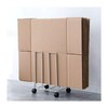 BFECGDXT Carton Storage Rack, Portable Carton Stand with Wheels, Cardboard
