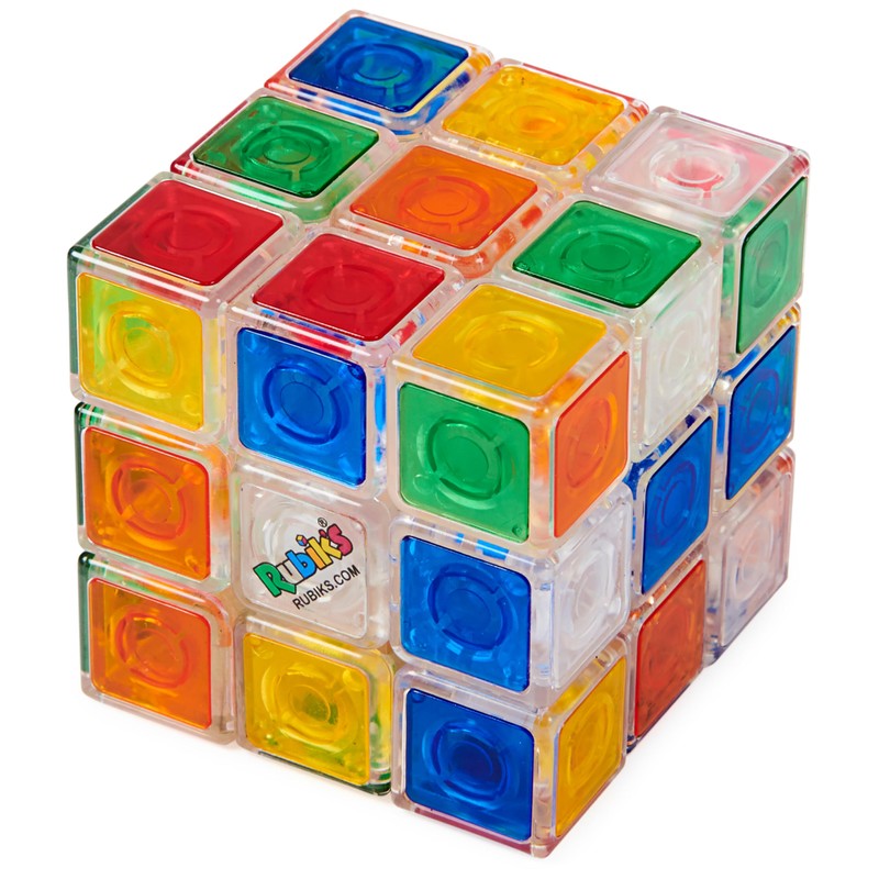 Rubik’s Cube, Crystal Cube, Transparent 3x3 Color-Matching Puzzle Game, Problem-Solving