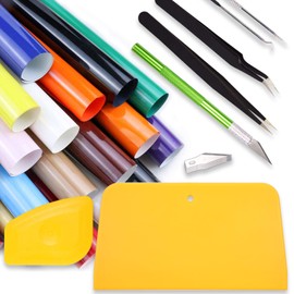 AHCHAY Vinyl Weeding Tool Kit with Tweezers, Weeder Hook, Plastic Scraper, Hobby Knife for Craft, Vinyl, Paper, Heat Transfer Sheet, Sticker Application