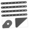 MUCKLILY 4pcs Heavy-duty Straight Brackets for Repair Mending Plates for