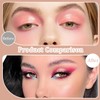 NHQZ Lidschatten schablone,3 Stück lidschatten-werkzeuge,lidschatten applikator, Augen-Make-up-Hilfe mit Make-up-Pinsel,eyeliner schablone